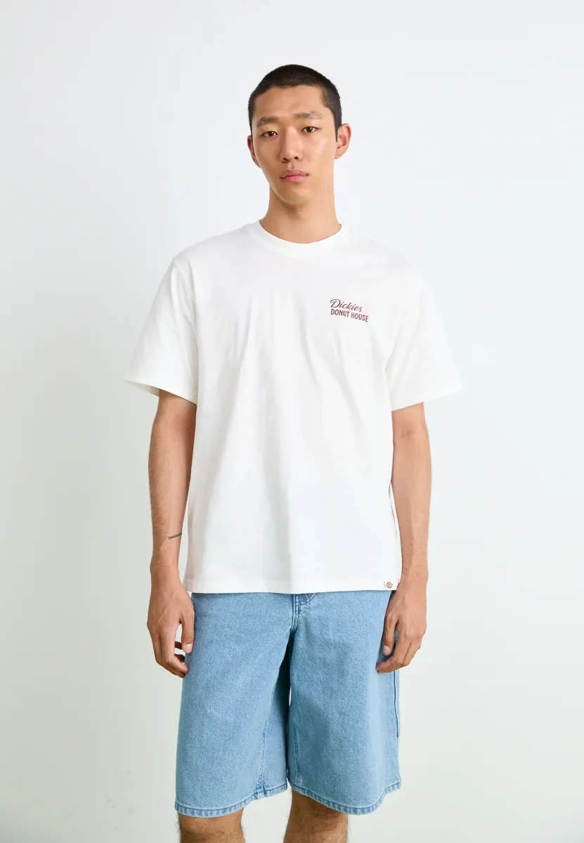 DONUT HOUSE TEE - T-Shirt print - white