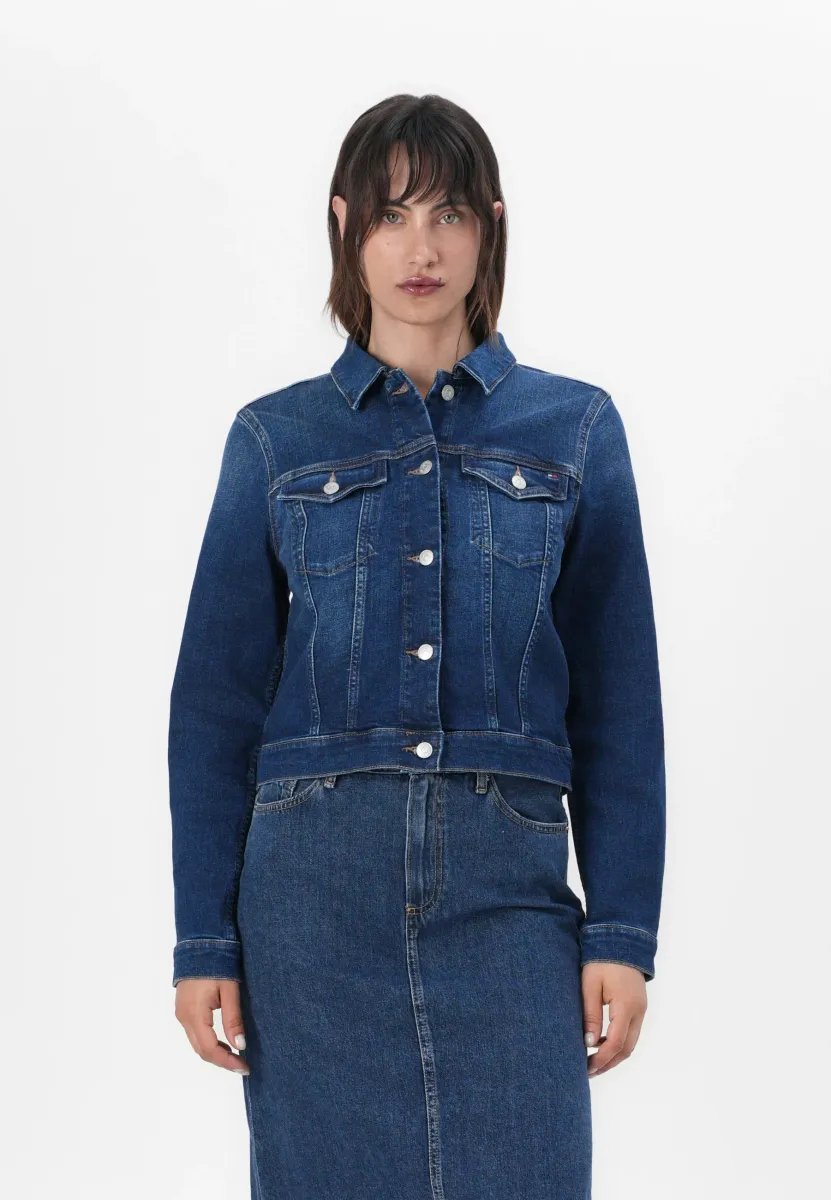 DOREEN SLIM JACKET - Jeansjacke - blue denim