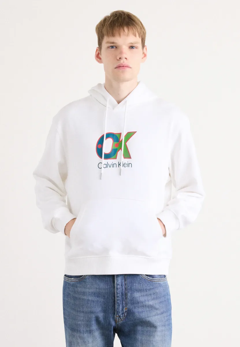 DOT GRAPHIC - Sweatshirt - bright white