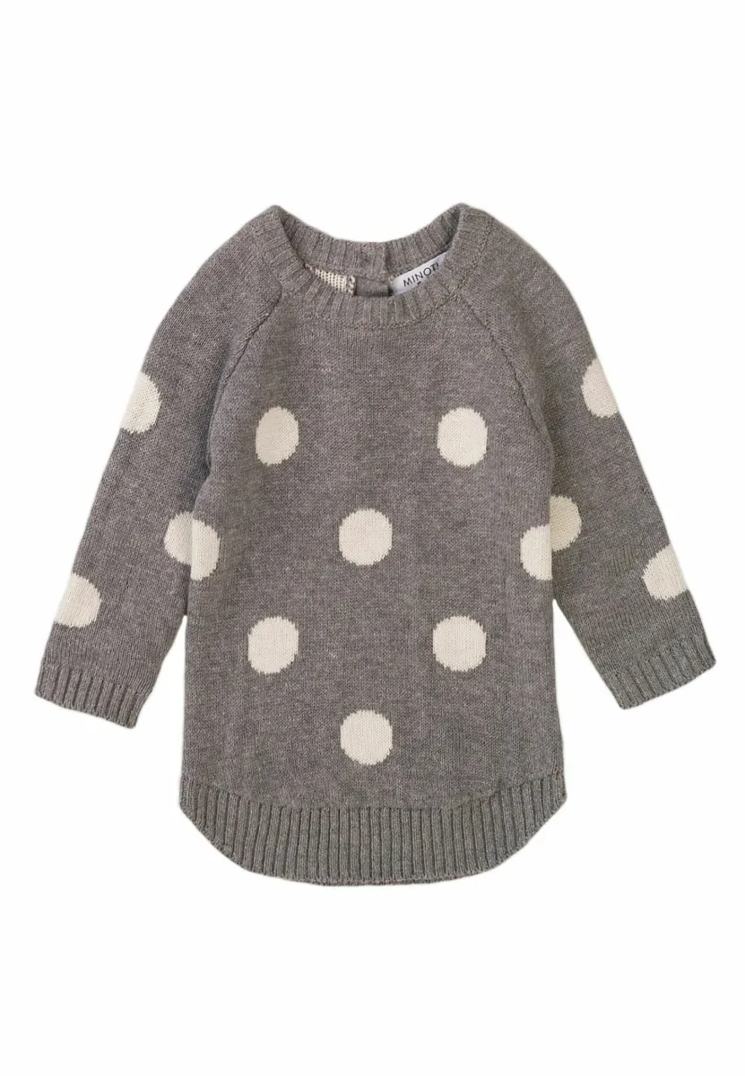 DOTTED REGULAR FIT - Freizeitkleid - dark grey