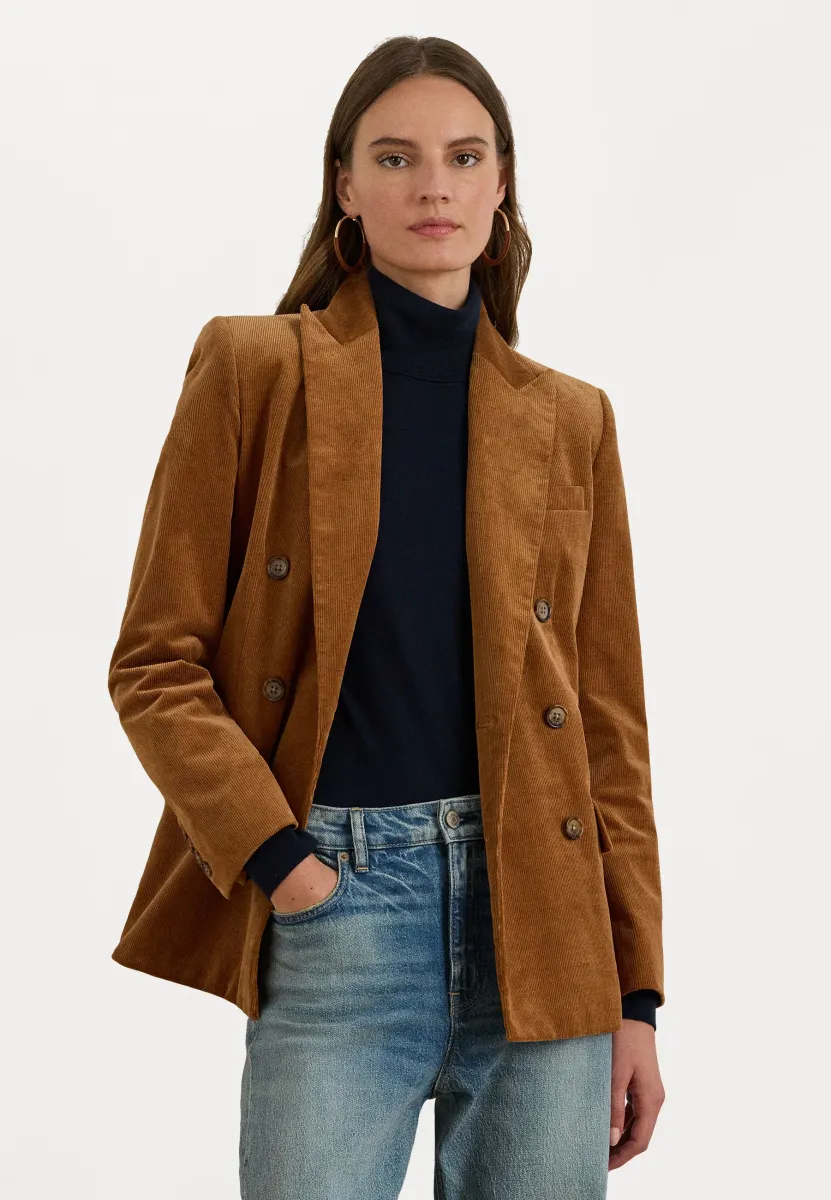 DOUBLE-BREASTED  - Blazer - cinnamon bark