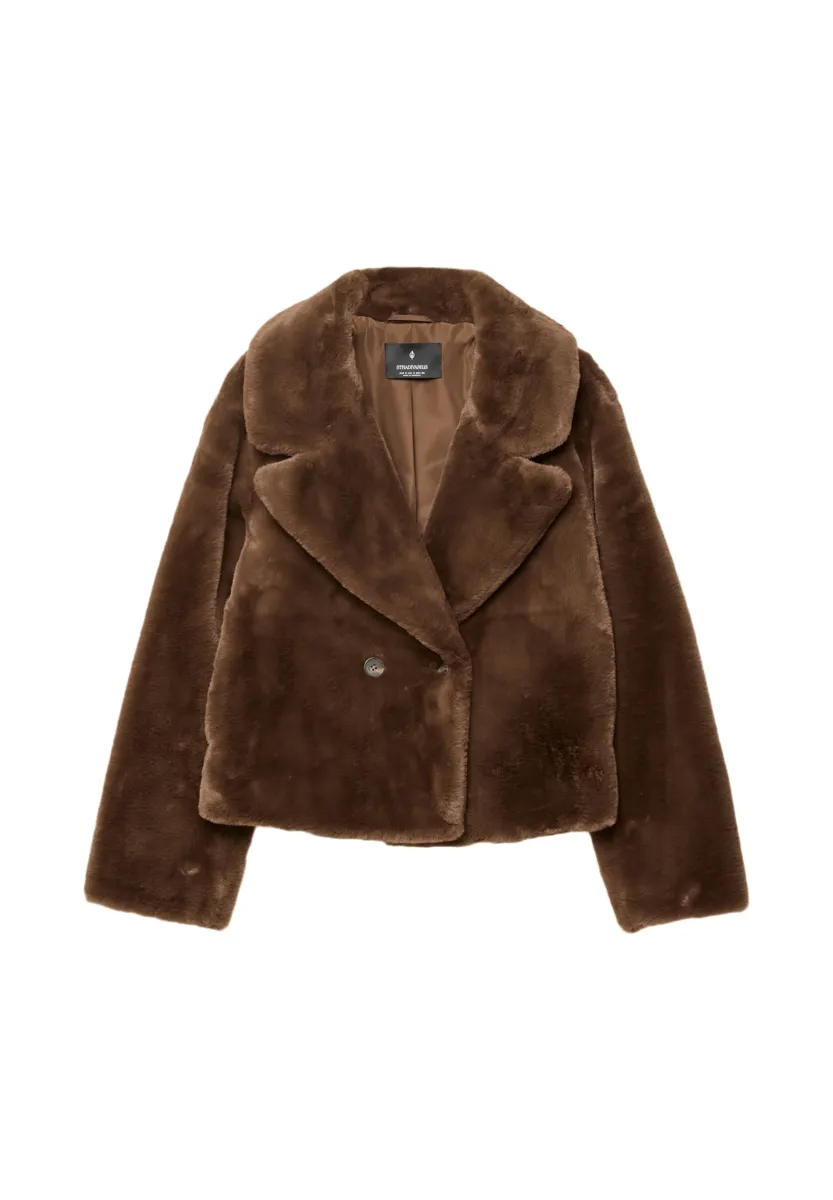 DOUBLE-BREASTED - Winterjacke - dark brown