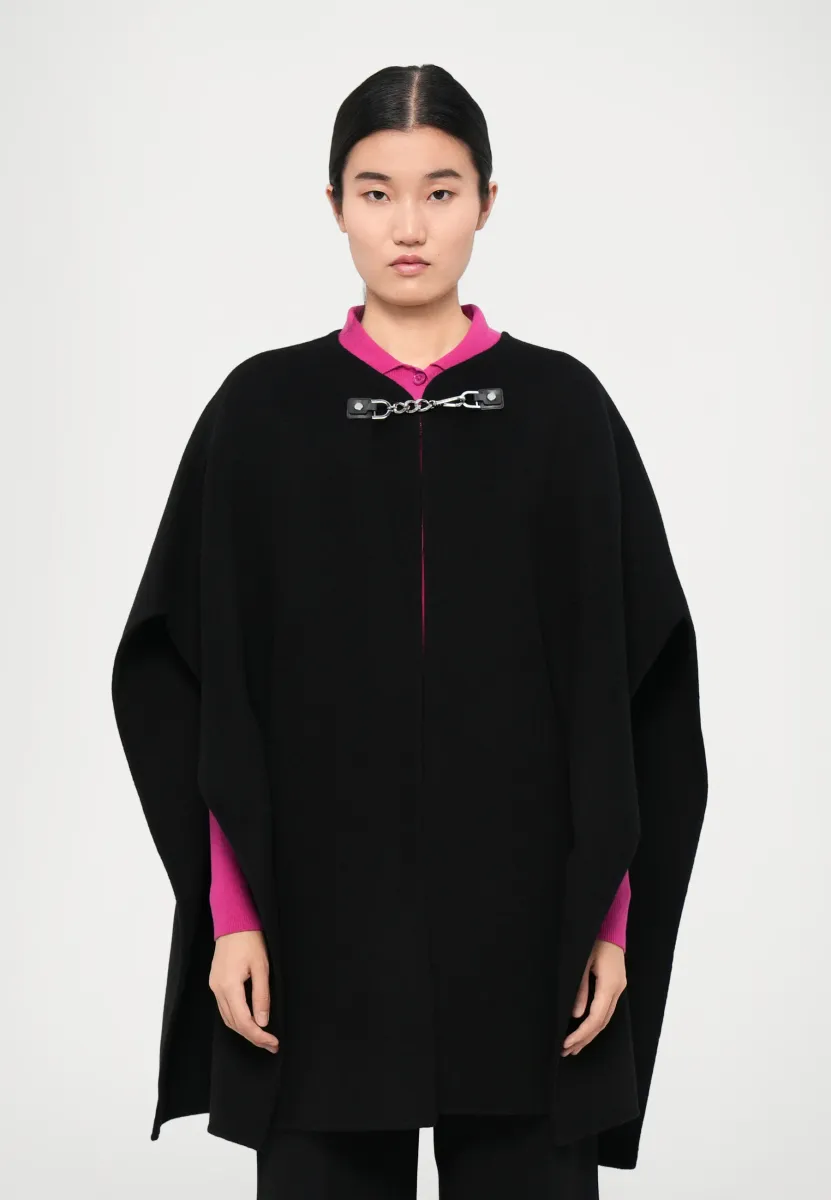 DOUBLE FACED CAPE - Cape - black