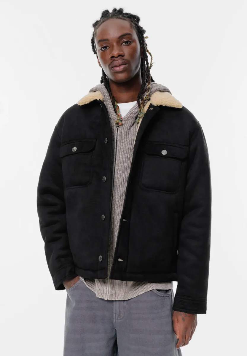 DOUBLE-FACED TRUCKER - Winterjacke - black
