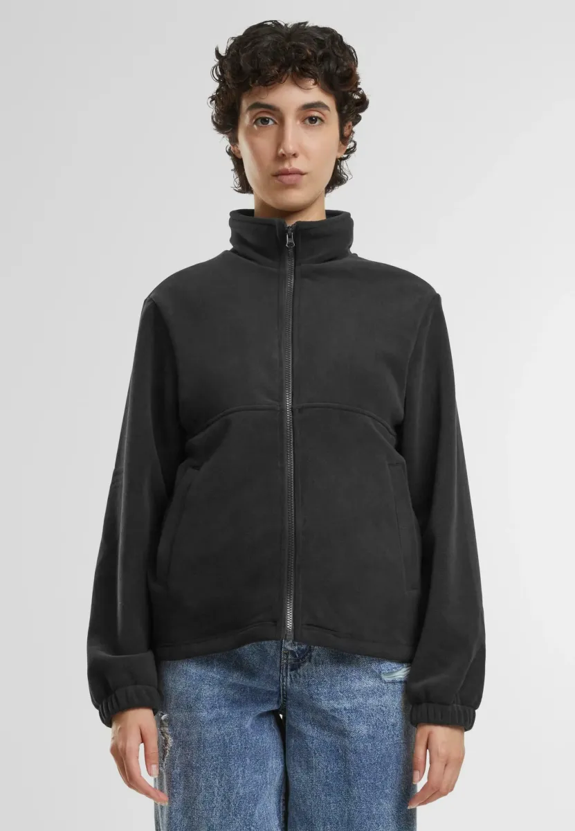 DOUBLE - Fleecejacke - black black