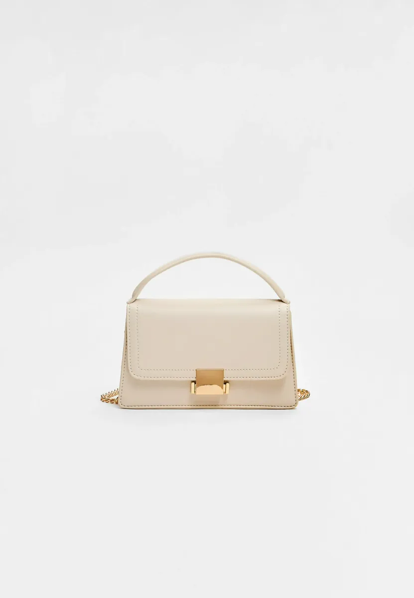 DOUBLE-HANDLE - Umhängetasche - beige