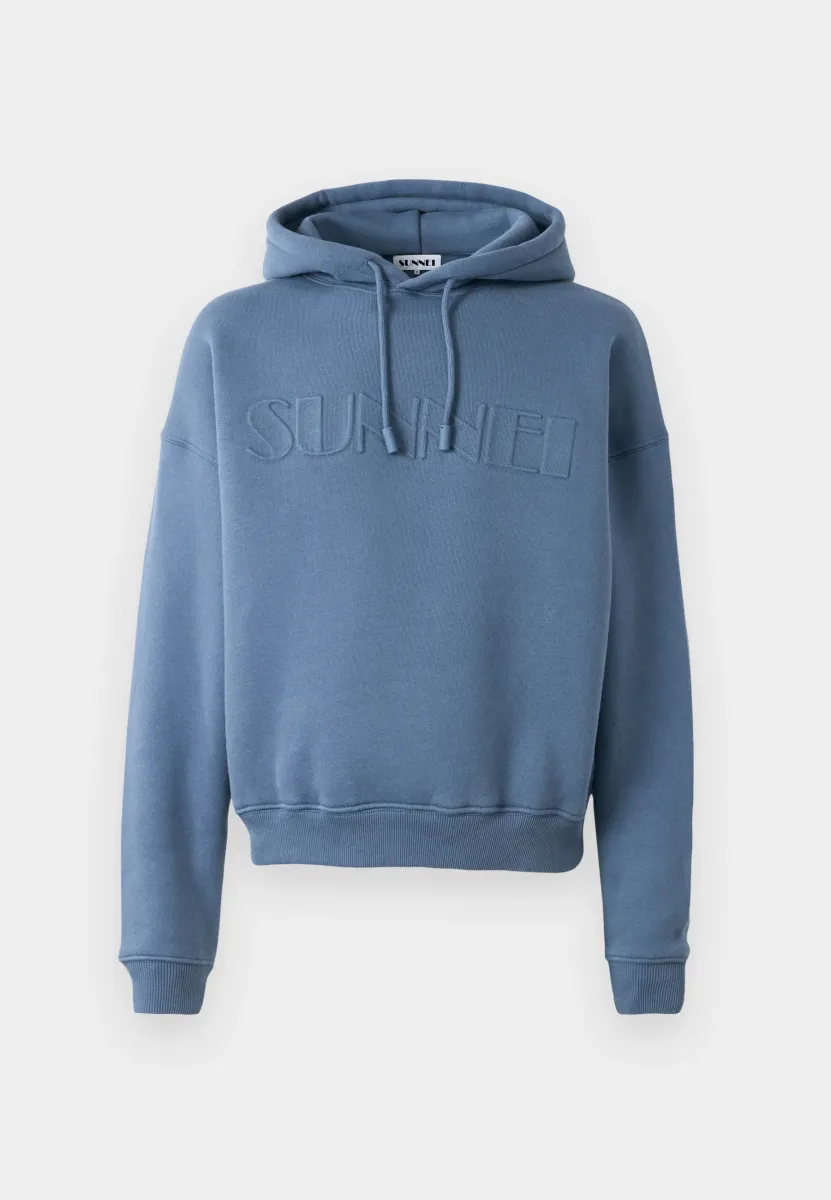 DOUBLE HOODIE UNISEX - Kapuzenpullover - blue horizon