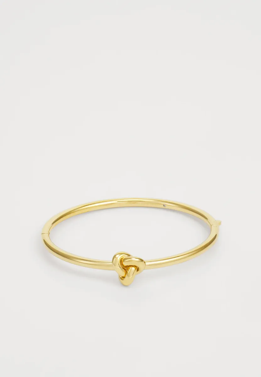 DOUBLE KNOT HINGED BANGLE - Armband - gold-coloured