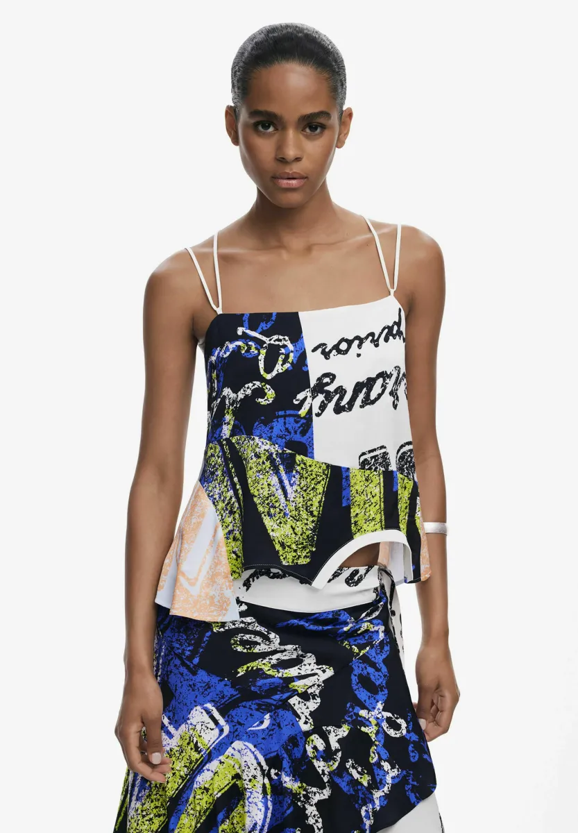 DOUBLE-STRAP - Top - white