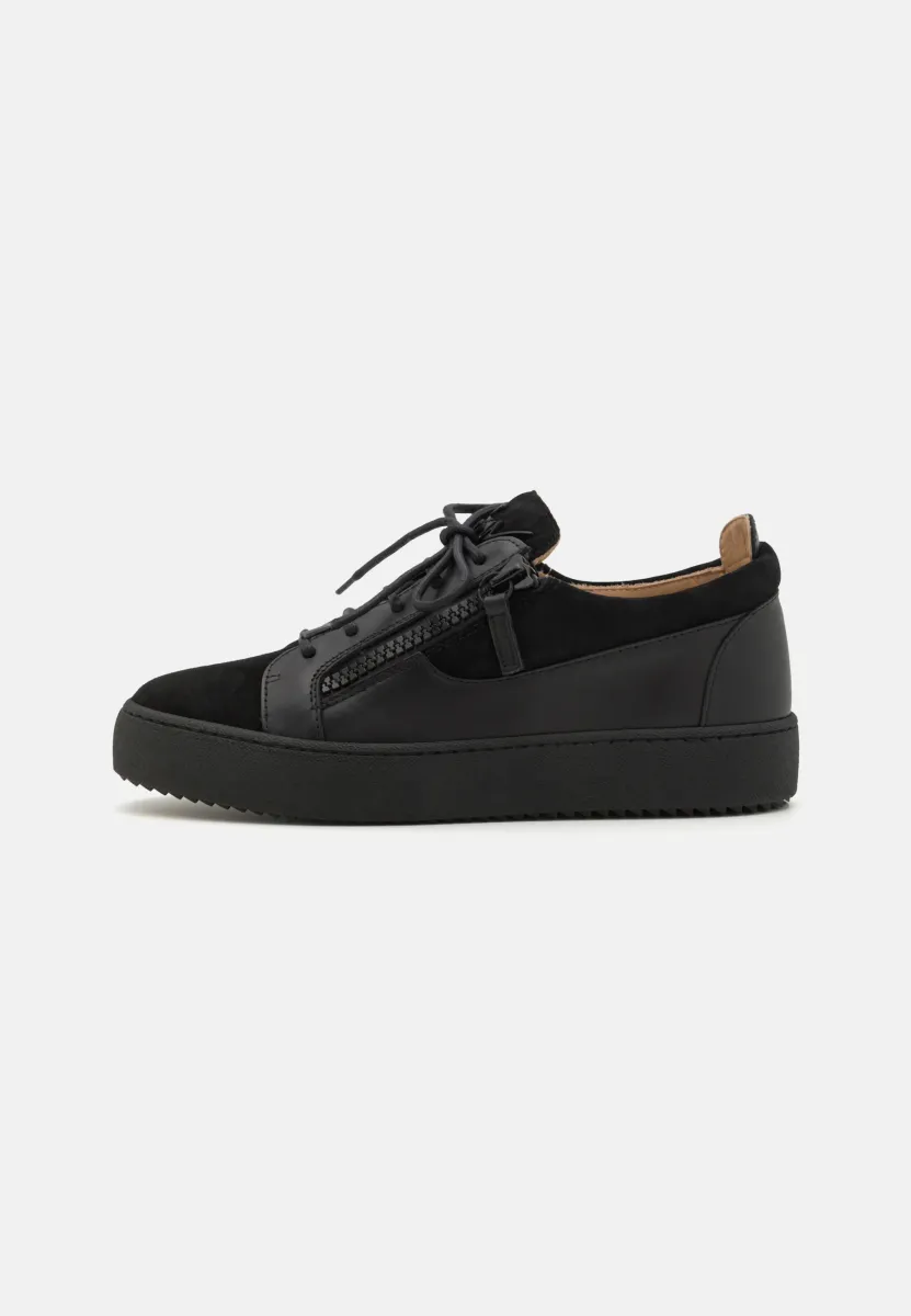 DOUBLE ZIP - Sneaker low - black