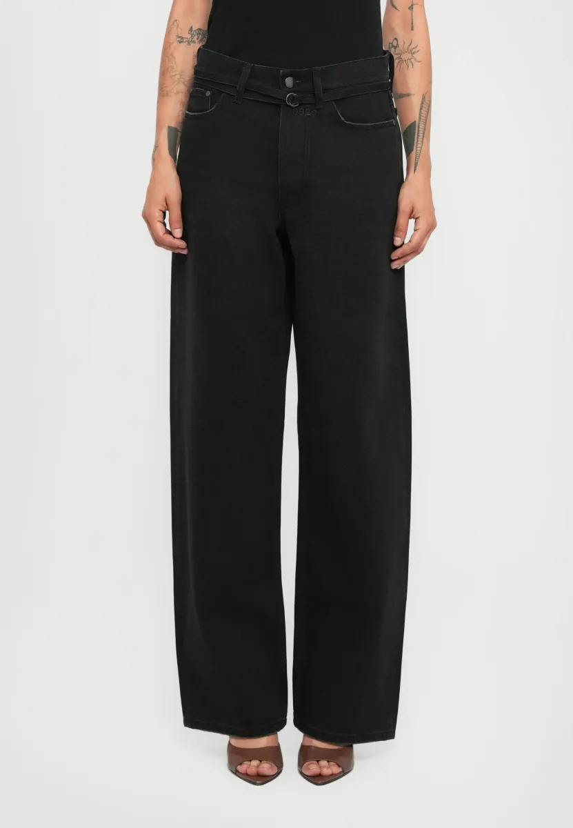 DOWN TO EARTH' WIDE LEG  - Jeans Relaxed Fit - washed black