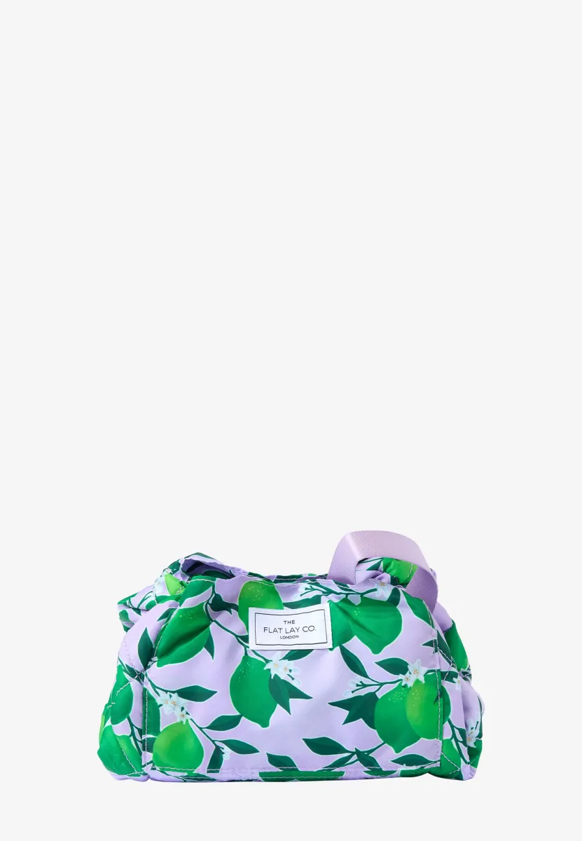 DRAWSTRING FLAT LAY MAKEUP BAG - Kosmetiktasche - limes
