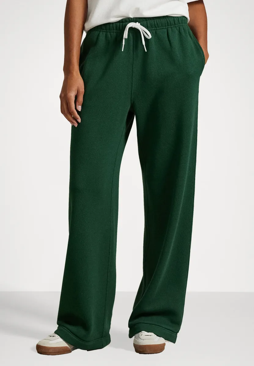 DRAWSTRING FLEECE WIDE-LEG SWEATPANT - Jogginghose - northwest pine