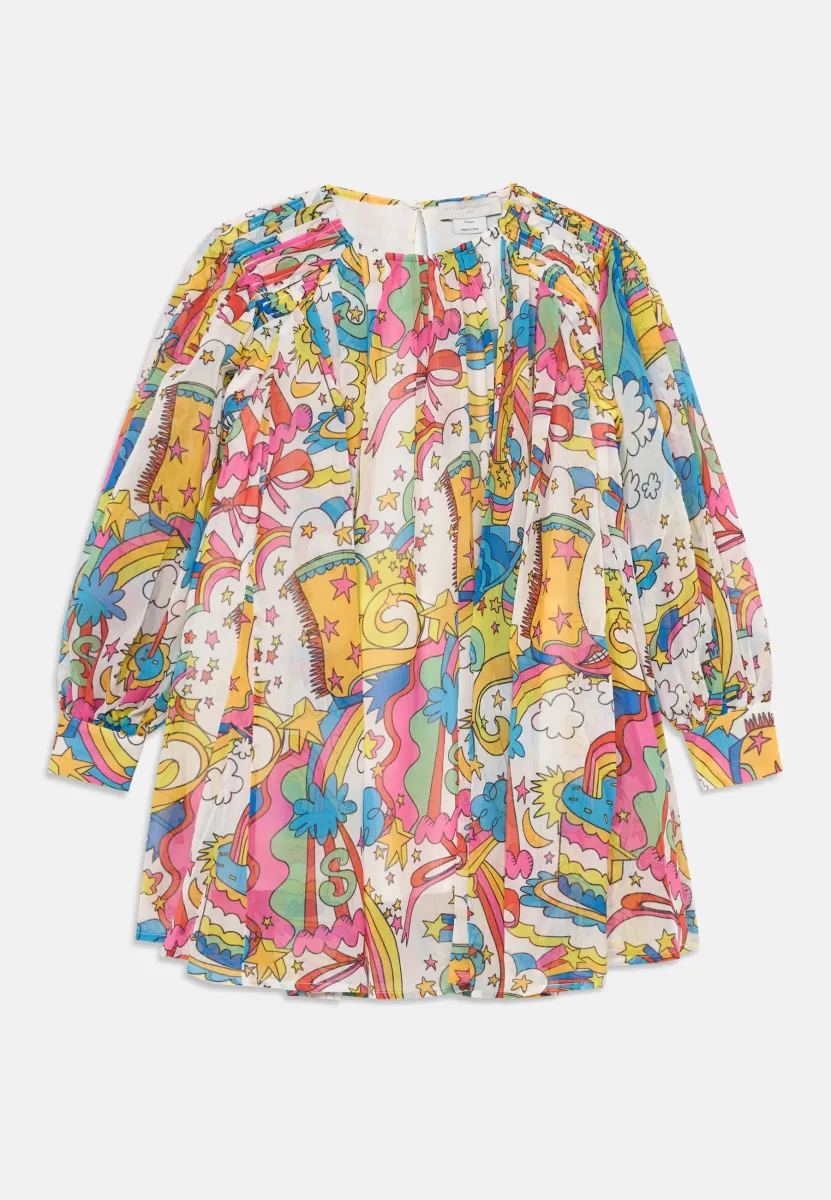 DRESS - Freizeitkleid - avorio/multi-coloured