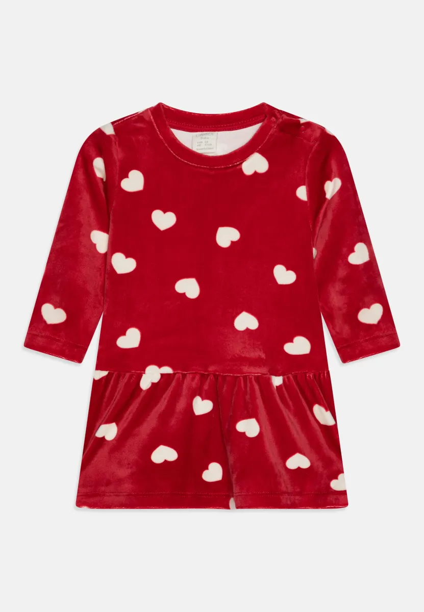 DRESS HEARTS - Freizeitkleid - dark dusty red