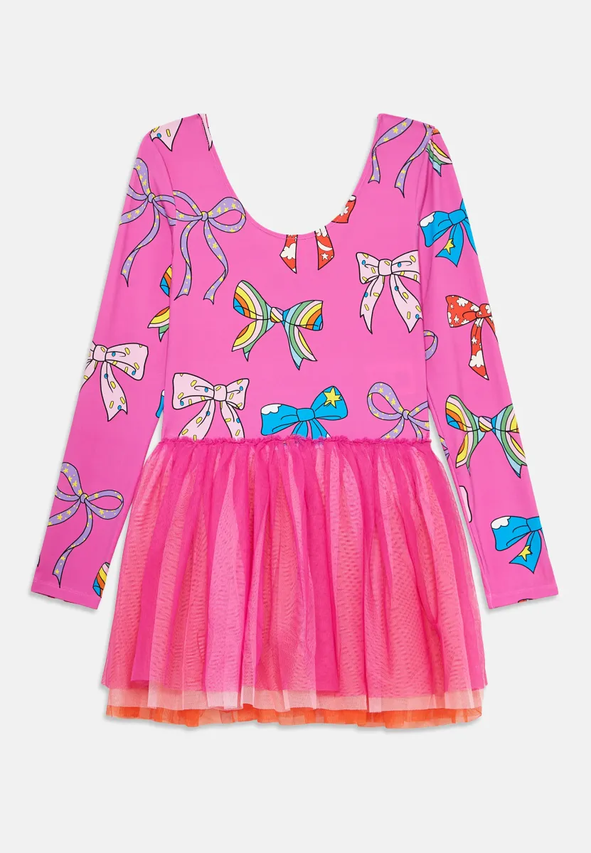 DRESS - Jerseykleid - fuxia/multi-coloured