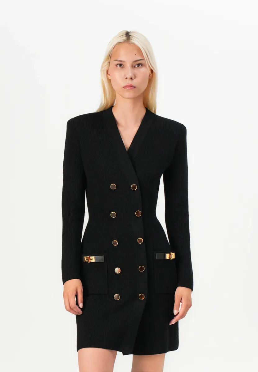 DRESS - Strickkleid - nero