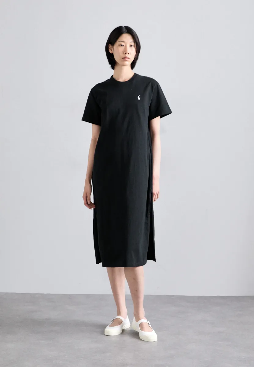 DRESSES - Jerseykleid - polo black