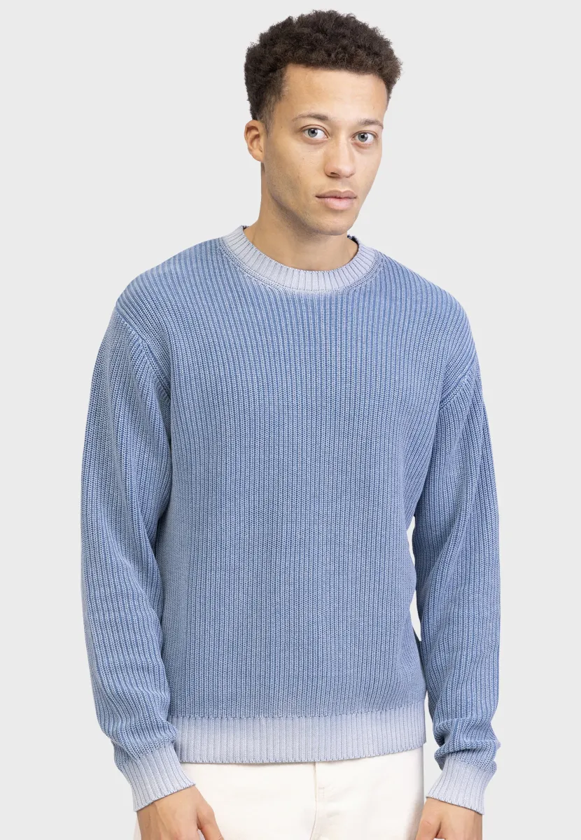 DREW KNIT BOXY FIT - Strickpullover - baleine blue