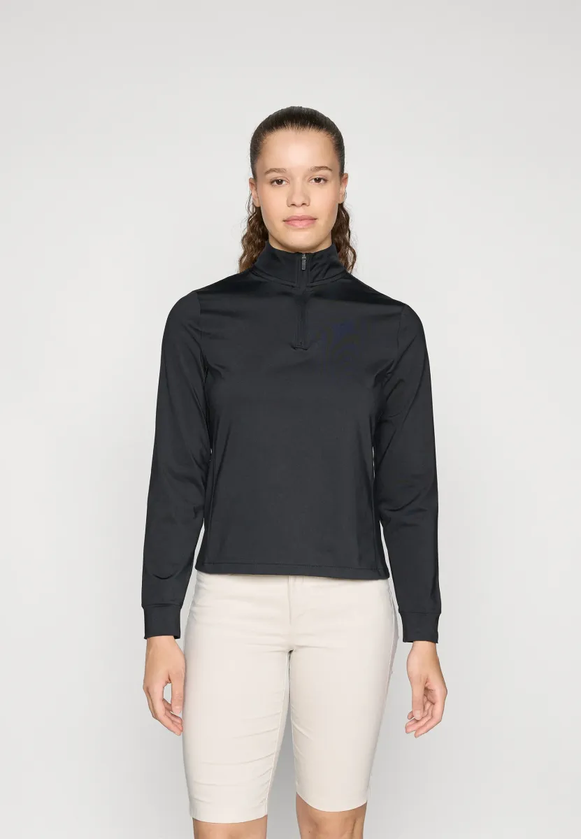 DRIVE 1/4 ZIP - Langarmshirt - black