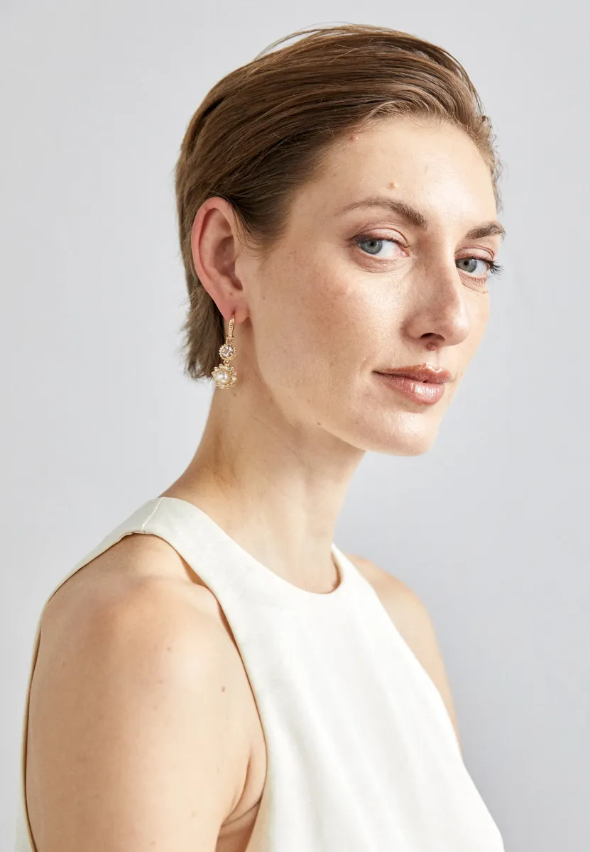 DROP - Ohrringe - gold-coloured/cream