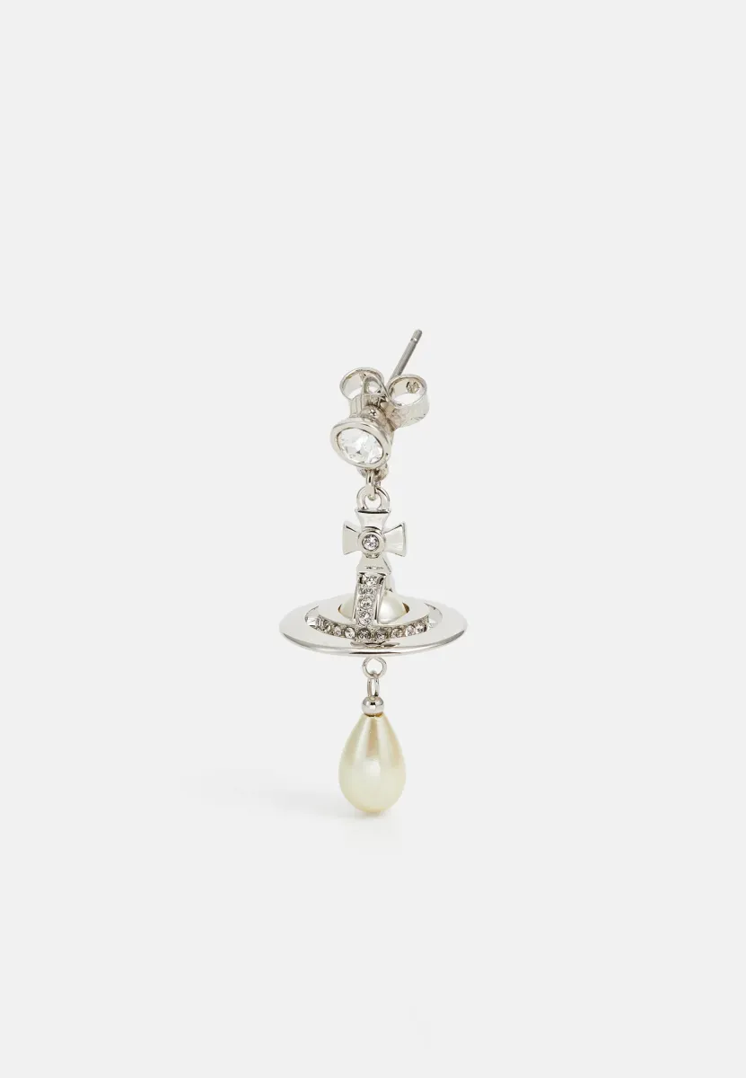 DROP SINGLE EARRING UNISEX - Einzelner Ohrring - silver-coloured