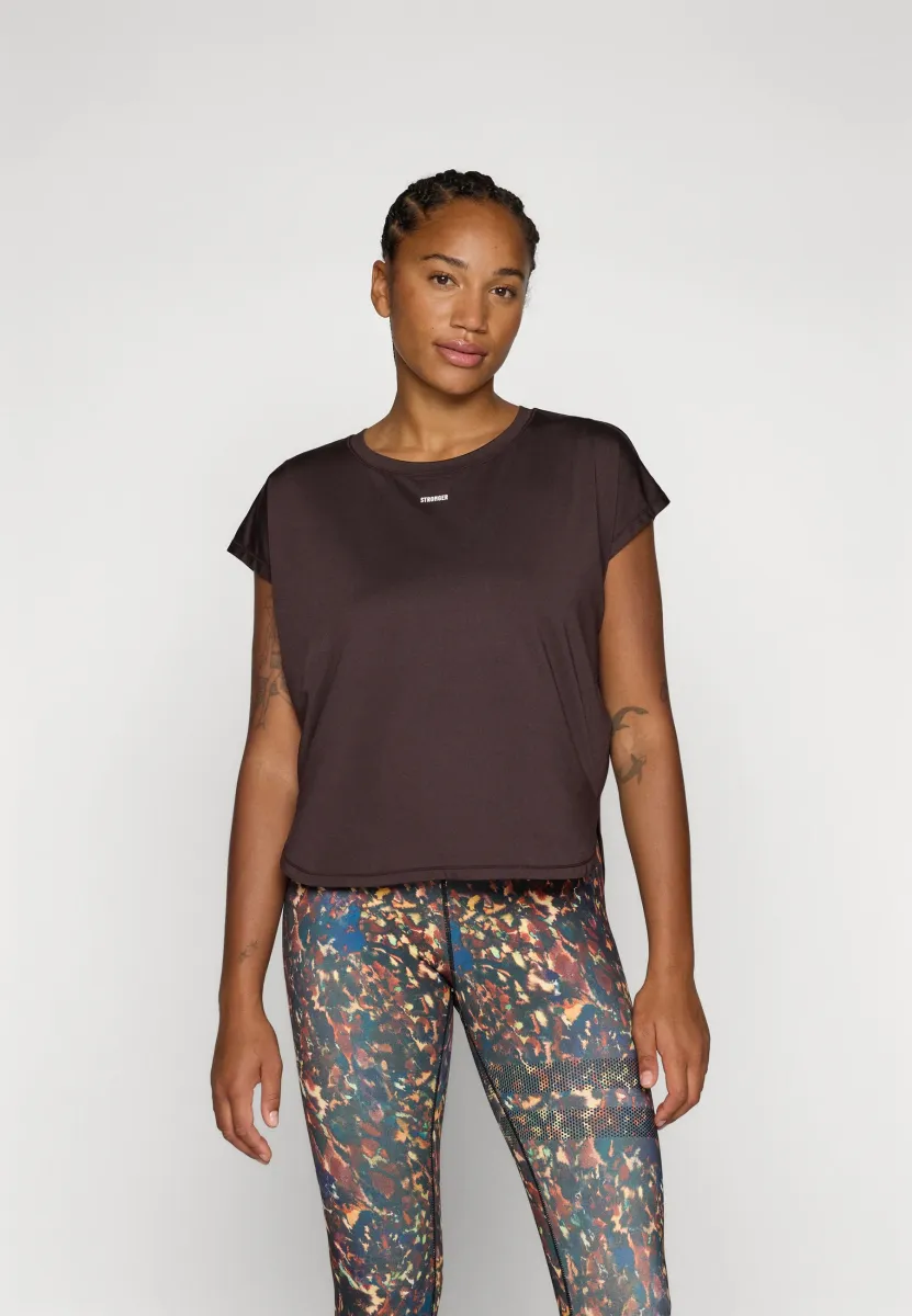 DROP - T-Shirt basic - black coffee