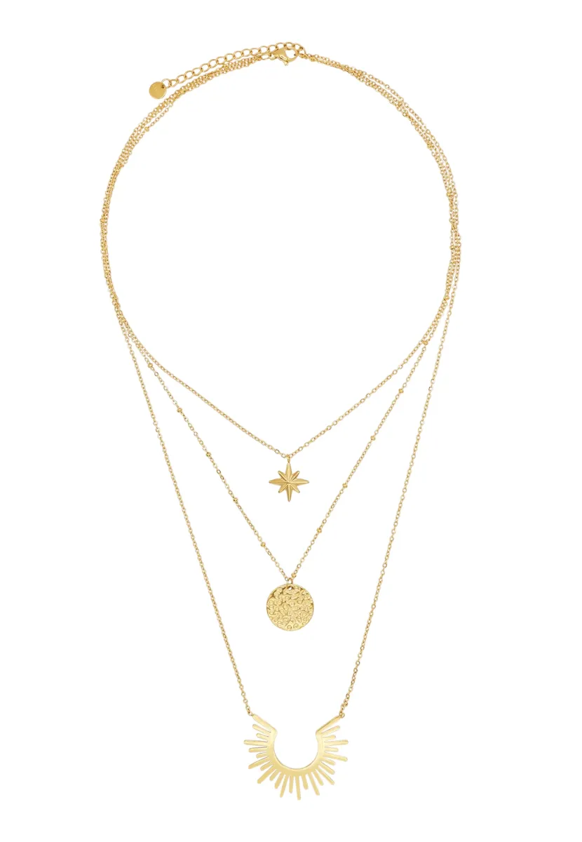 DRUSA - Halskette - goldfarbend