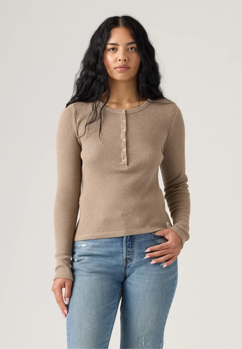 DRY GOODS - Strickpullover - taupe gray heather bros b2371
