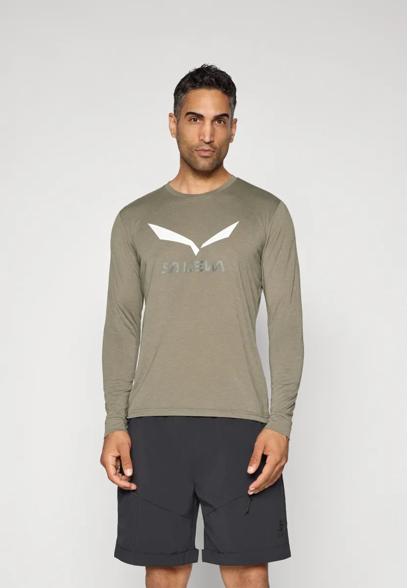 DRY TEE - Langarmshirt - faded green