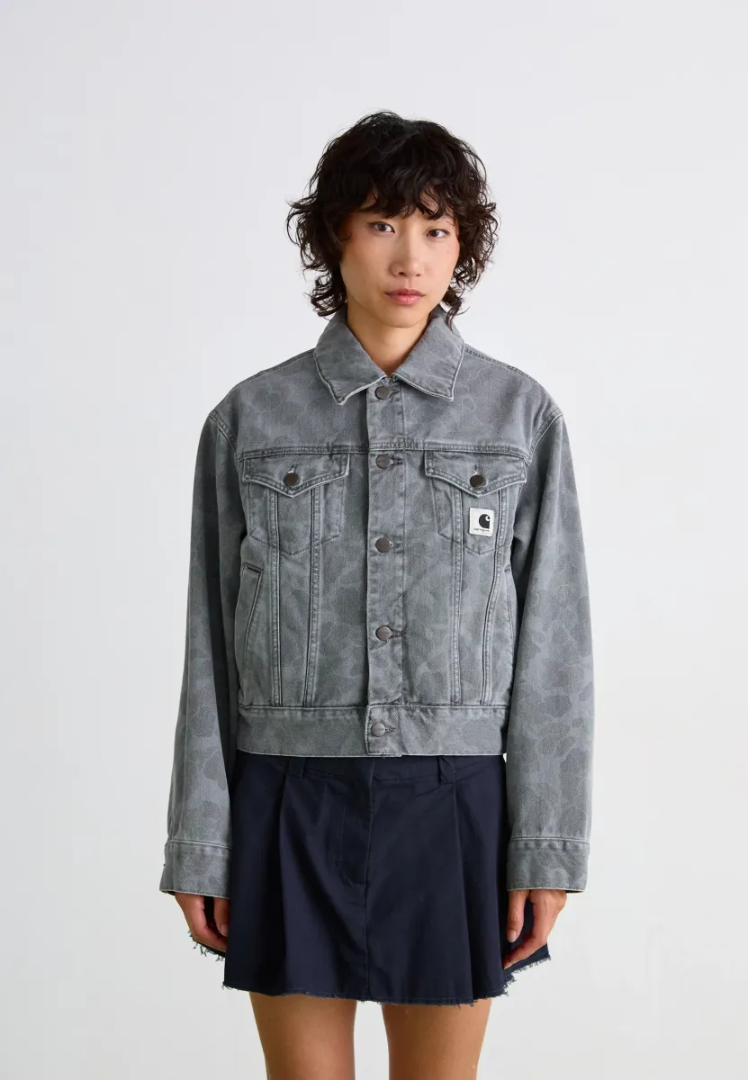 DUCK ORELL JACKET - Jeansjacke - black heavy bleached