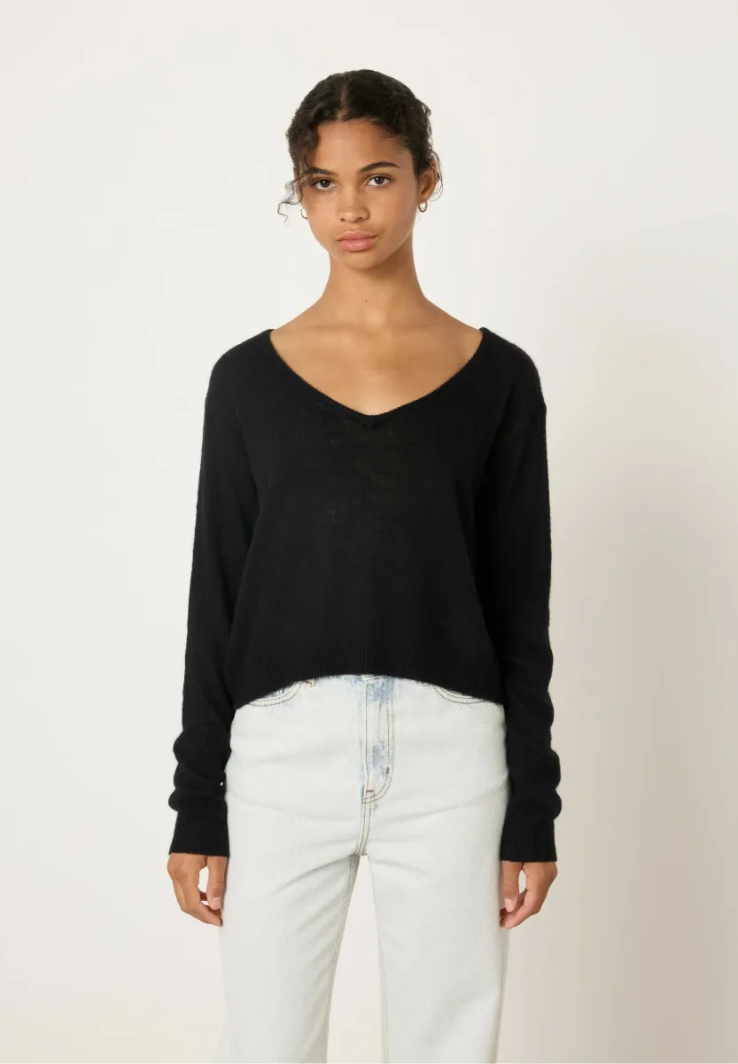 DUMY - Strickpullover - noir