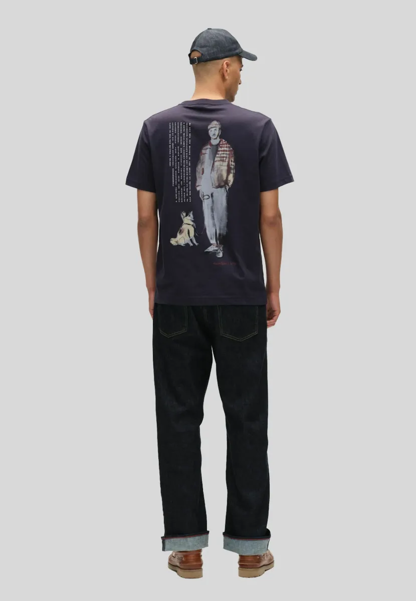 DUNE KAY BAUW - T-Shirt print - navy