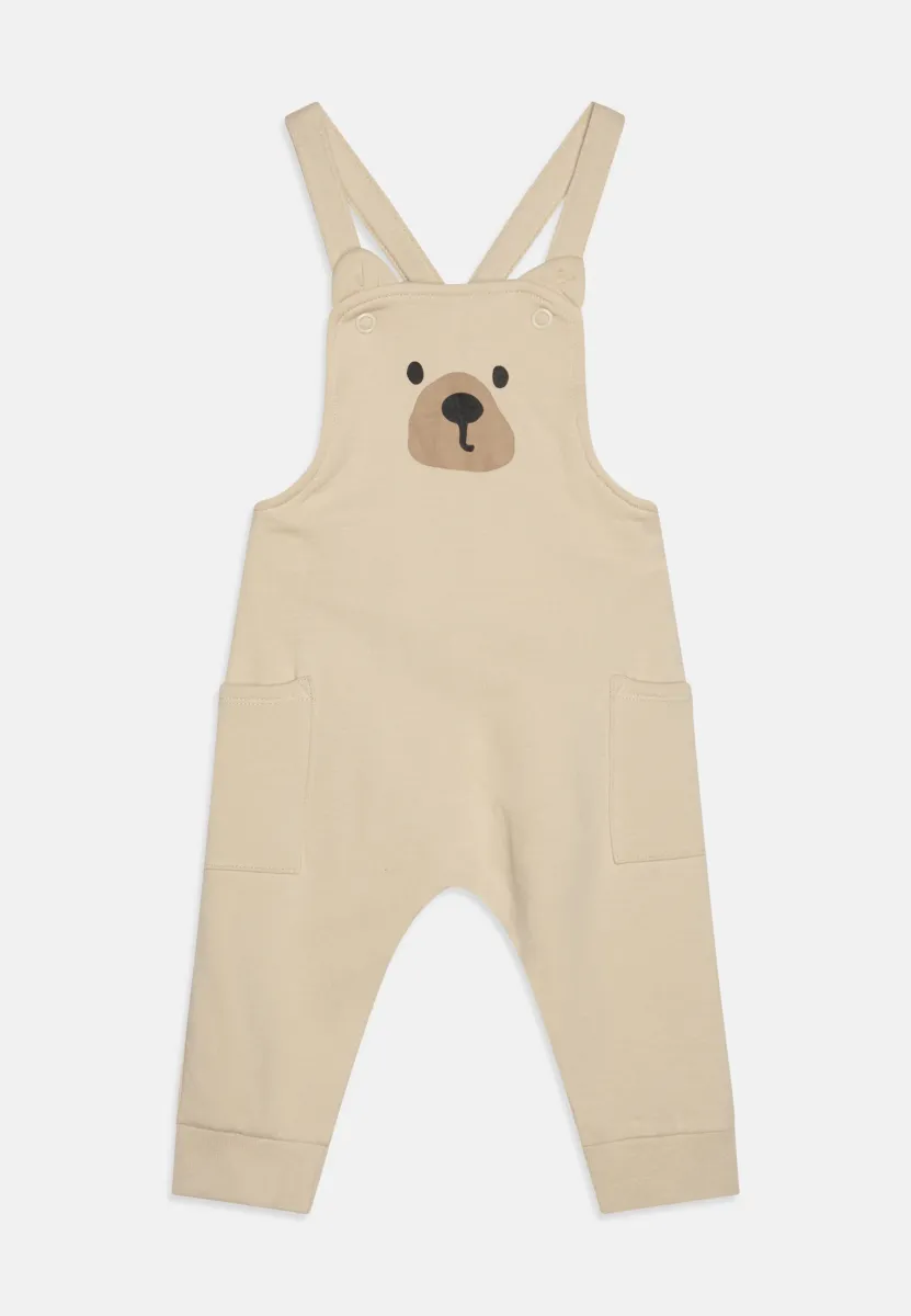 DUNGEREES PLACEMENT ANIMAL UNISEX - Latzhose - light beige