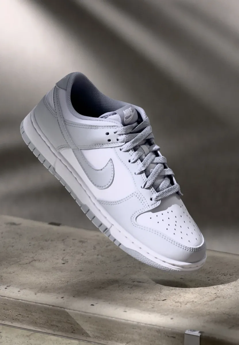DUNK RETRO UNISEX - Sneaker low - white/light smoke grey/white