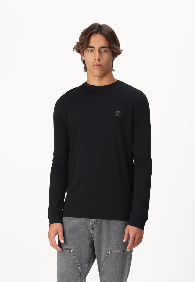 DUNSTAN RIVER LONG SLEEVE TEE - Langarmshirt - black pavement