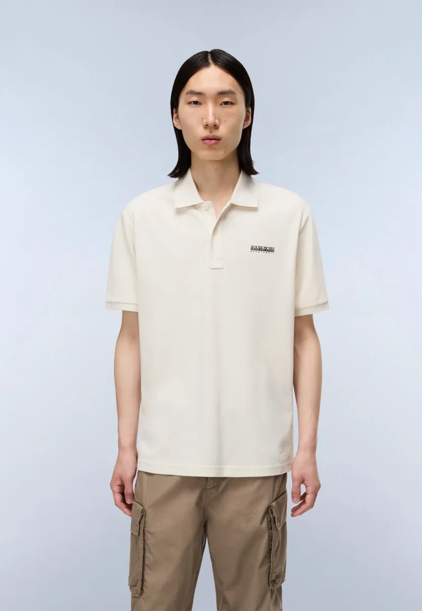 E-SMALL BOX  - Poloshirt - beige dimity