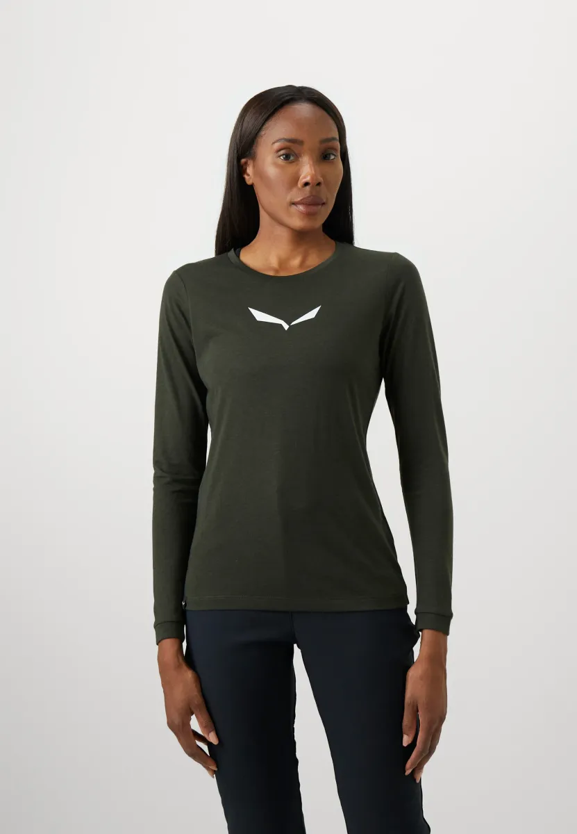 EAGLE DRY TEE - Langarmshirt - dark olive