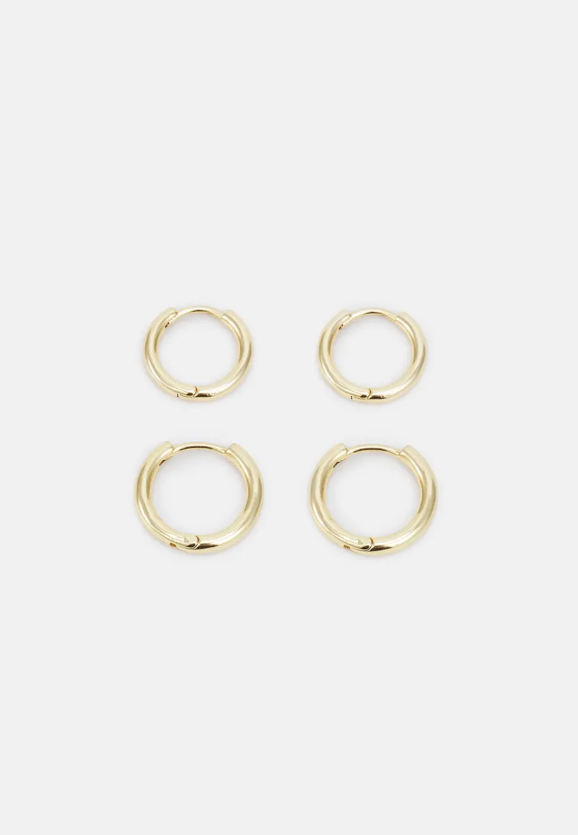 EARRINGS LEAF 2 PACK - Ohrringe - gold-coloured