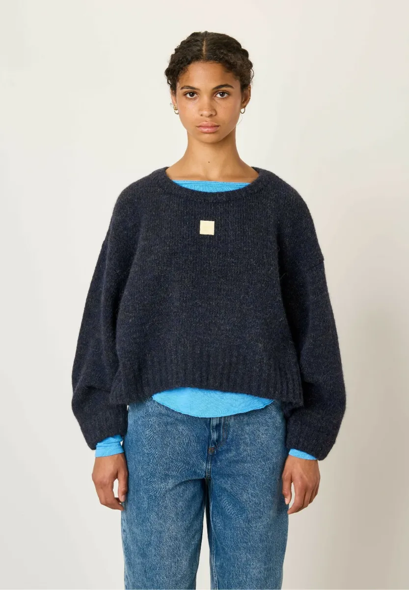 EAST - Strickpullover - navy mouline