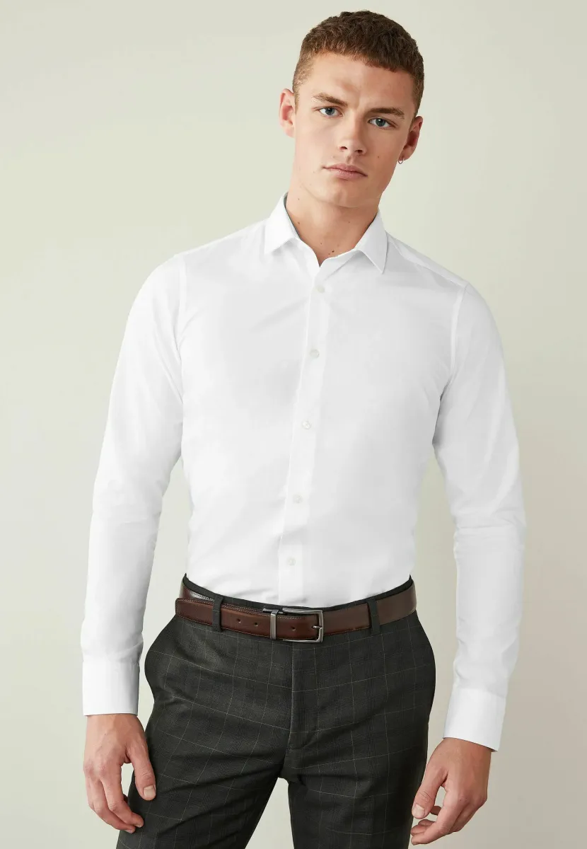 EASY CARE SINGLE CUFF - Businesshemd - white