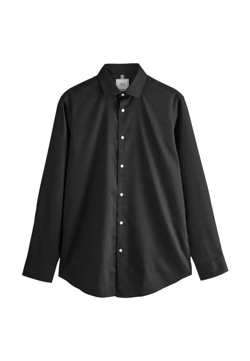 EASY CARE TEXTURED REGULAR FIT - Hemd - mottled black
