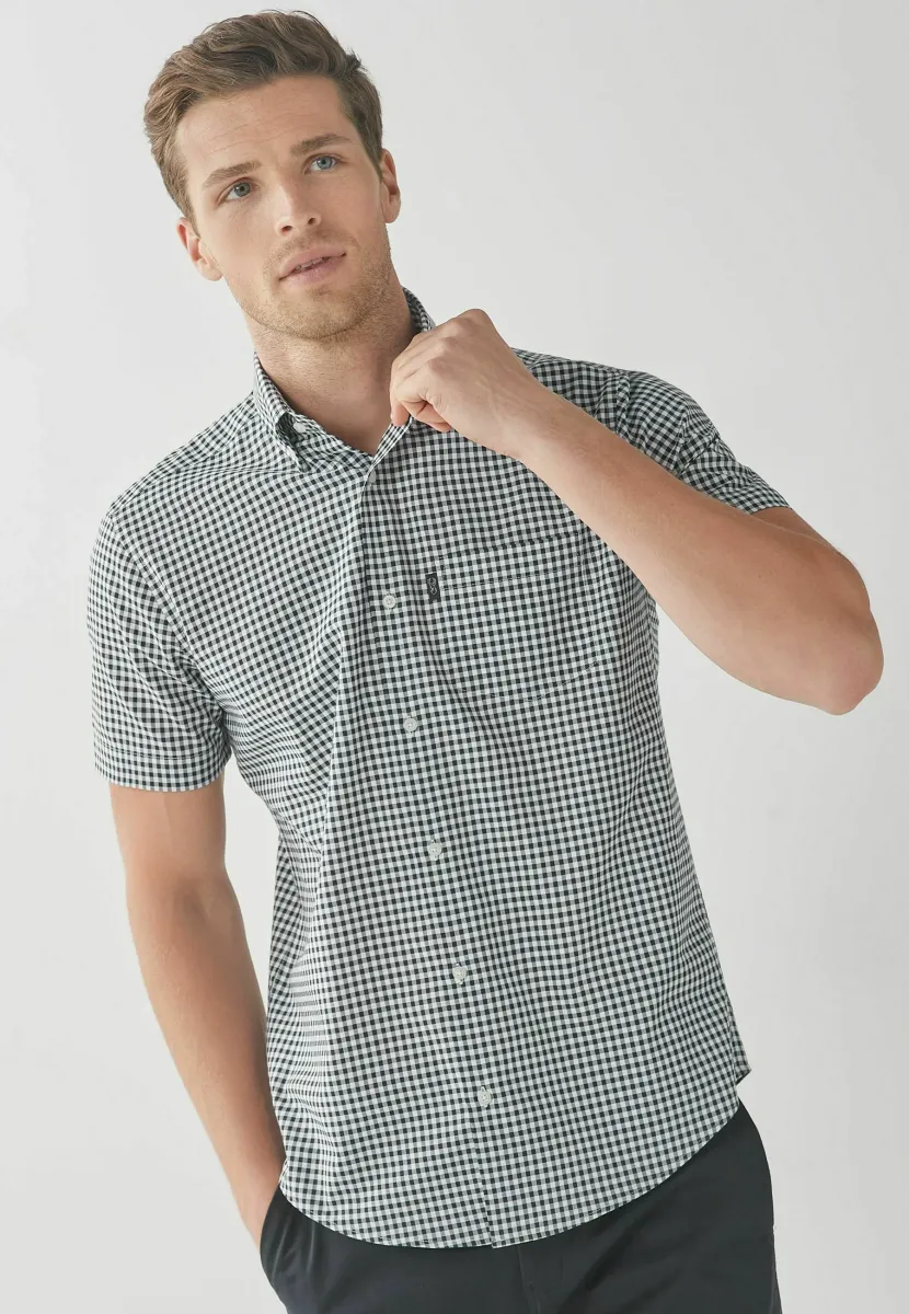 EASY OXFORD - Hemd - navy blue/white gingham