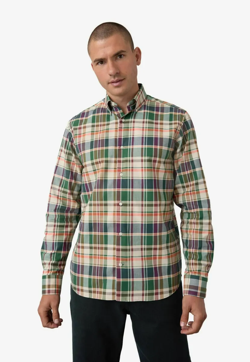 EASY OXFORD - Hemd - neutral brown green