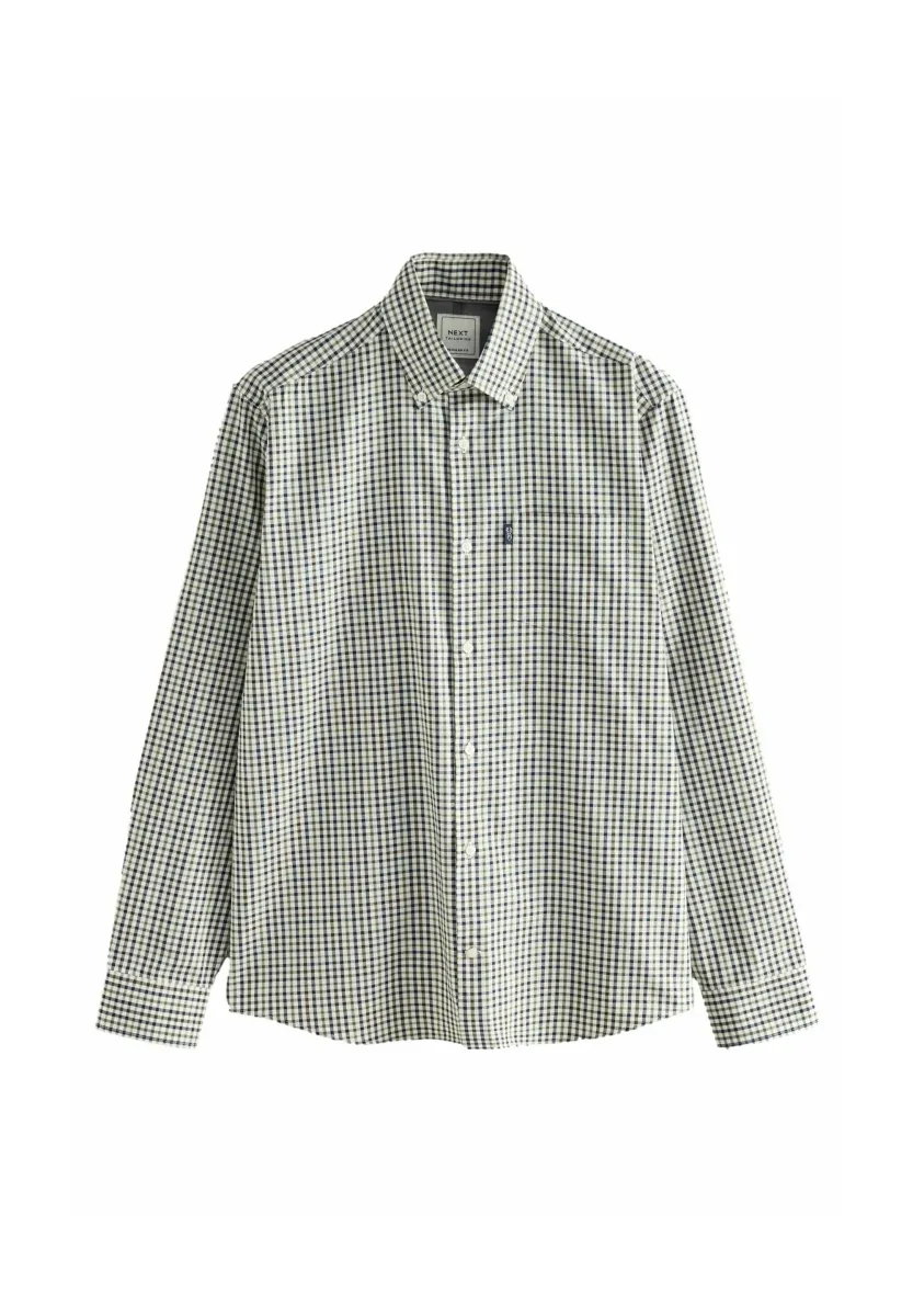 EASY OXFORD - Hemd - neutral brown/navy gingham check