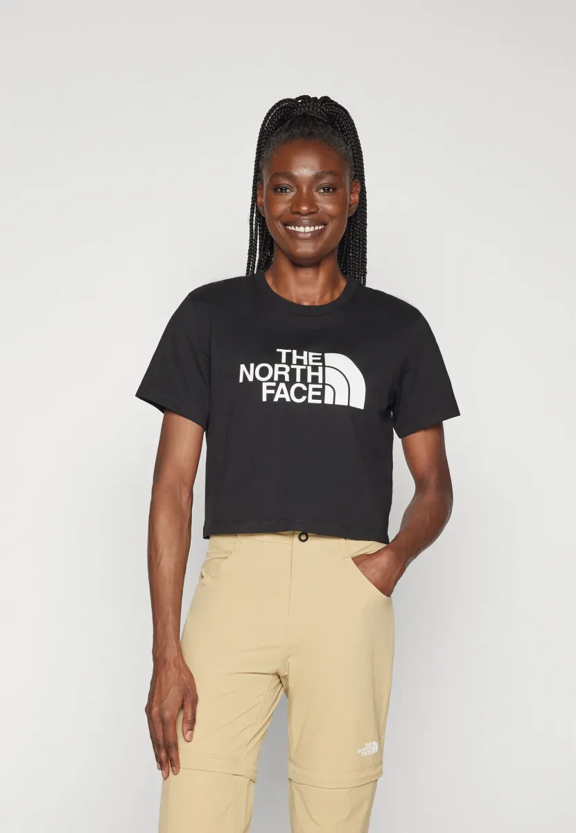 EASY RELAXED CROPPED TEE - T-Shirt print - black