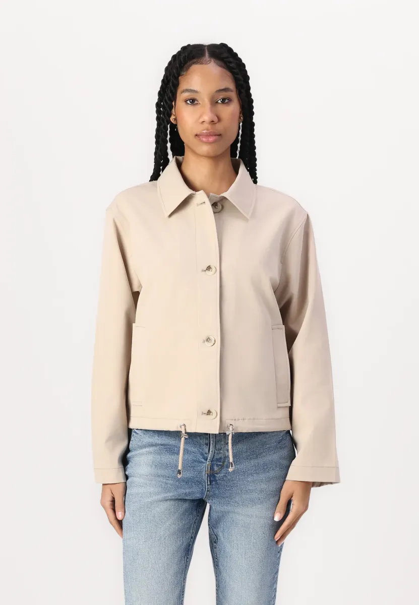 EASY SHORT JACKET - Übergangsjacke - soft calm beige