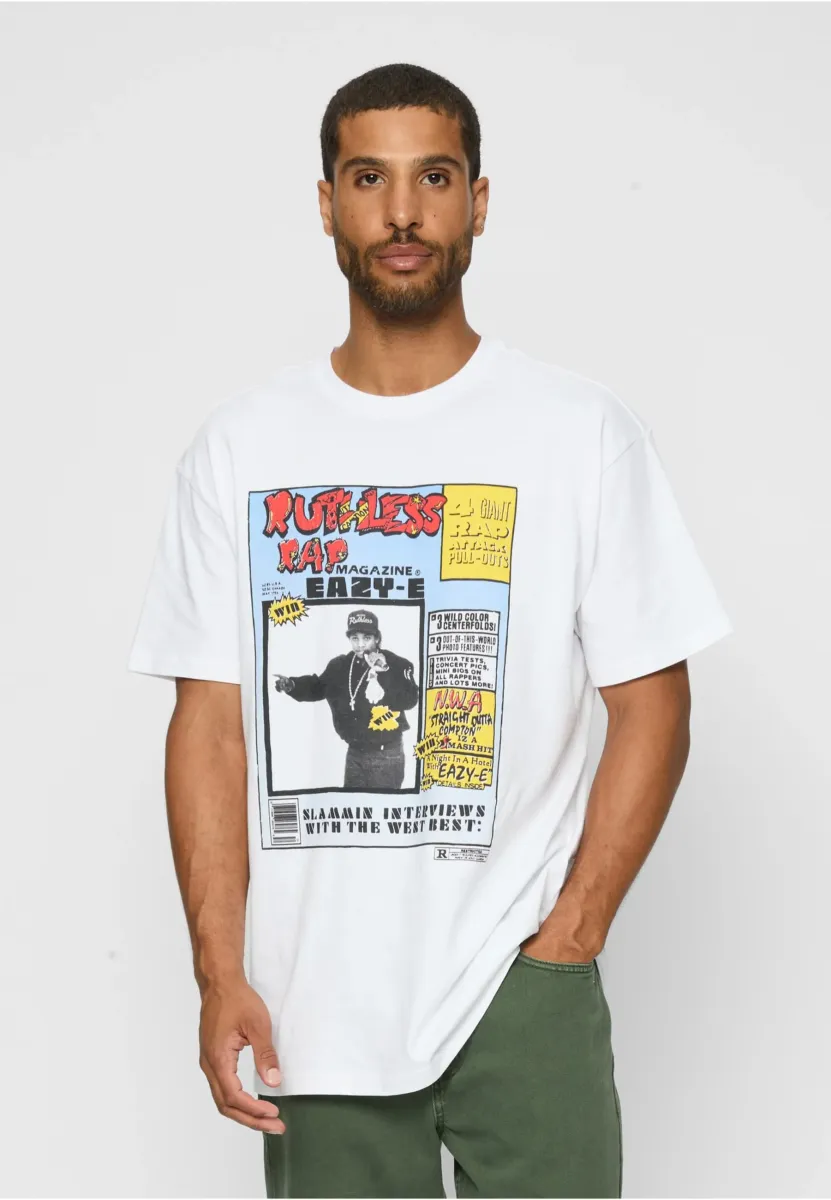 EAZY E RAP MAGAZINE - T-Shirt print - white