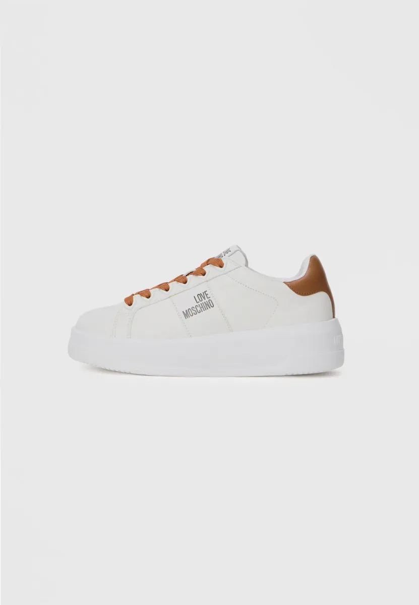 ECLIPSE - Sneaker low - white/cognac