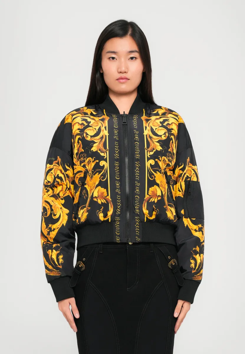 ECO MIX - Bomberjacke - black/gold-coloured